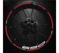 Jante Autocollant Decal Autocollants De Jantes De Moto pour Kawasaki Z650 Z 650, Bandes Réfléchissantes pour Jantes Roue Stickers Ensemble Complet(Couleur 13)