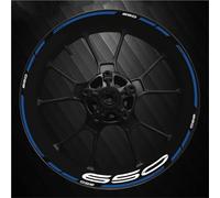 Jante Autocollant Decal Autocollants De Jantes De Moto pour Kawasaki Z650 Z 650, Bandes Réfléchissantes pour Jantes Roue Stickers Ensemble Complet(Couleur 9)
