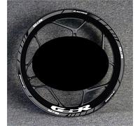 Jante Autocollant Decal Autocollants De Jantes De Moto pour Suzuki GSX750R GSX 750 R, Bandes Réfléchissantes pour Jantes Roue Stickers Ensemble Complet(Couleur 5)