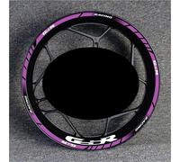 Jante Autocollant Decal Autocollants De Jantes De Moto pour Suzuki GSX750R GSX 750 R, Bandes Réfléchissantes pour Jantes Roue Stickers Ensemble Complet(Couleur 6)
