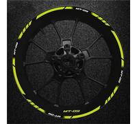 Jante Autocollant Decal Autocollants De Jantes De Moto pour Yamaha Mt09 Mt-09 MT 09 Bandes Réfléchissantes Décalcomanies De Jantes Roue Stickers Ensemble Complet(Couleur 17)