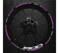 Jante Autocollant Decal Autocollants De Roue De Moto Pour Kawasaki Z800 Z800 17 Pouces Jantes Autocollant Roue Décoration Réfléchissante Décalcomanies Roue Stickers Ensemble Complet(Couleur 24)