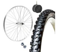 Jante avant 24 x 1,75 + COUVERTURE VTT 24 X 1,95 + CHAMBRE A AIR | ROUE COMPLETE MOUNTAIN BIKE 24"
