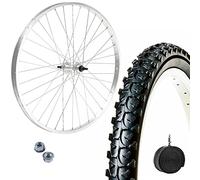 Jante avant 26 x 1,75 + pneu VTT 26 x 1,95 + chambre à air | Roue complète VTT 26"