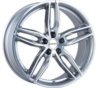 Jante Carmani 13 Twinmax 9 poucesx20 pouces ET45 5x112 white silver CA130920H145WS compatible avec Audi TT