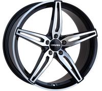 Jante Carmani 15 Oskar 7 poucesx17 pouces ET44 5x115 black polish CA150717P144BP compatible avec Chevrolet Captiva Cruze Orlando