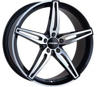 Jante Carmani 15 Oskar 7x17 ET 47 5x112 black polish CA150717H547BP compatible avec Mercedes Classe A Classe B Classe C Coupé C Classe CLA GLA