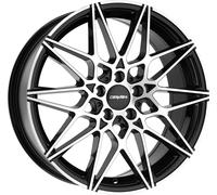 Jante Carmani 18 Knut 8 poucesx19 pouces ET35 5x120 black polish CA180819K35BP compatible avec BMW série 1 série 2 série 3 série 4 série 5 série X1 X3 X4