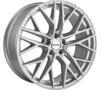 Jante Carmani 20 Ludwig 7.5 poucesx17 pouces ET30 5x112 white silver CA207517H730WS compatible avec BMW Série 2 Série 3 Série 4 Série iX1 X1