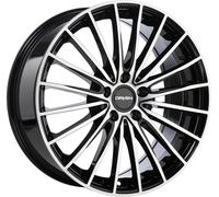 Jante Carmani 24 Karl 8 poucesx18 pouces ET35 5x120 black polish CA240818K535BP compatible avec BMW Série 1 Série 2 Série 3 Série 4 Série 5 Série X1 X3 X4