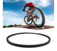 Jante de vélo de montagne en alliage d'aluminium de 66 cm, double couche, frein à disque compatible avec moyeu de 24, 28, 32, 36 trous, couleur noire (28 trous)