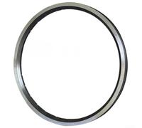 Jante de vélo en aluminium 16 x 1-3/8 finition noire | Design à double paroi, compatible avec les freins en V, taille 349, alliage résistant à la rouille, puissance de freinage