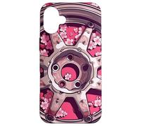 Jante de Voiture de Course Cherry Blossom Coque pour iPhone 16 Plus