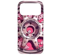 Jante de Voiture de Course Cherry Blossom Coque pour iPhone 17 Pro Max