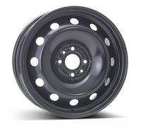 Alcar Jante en acier 8185 6,0Jx15 4x98 ET40 58 Noir pour Fiat 500
