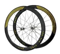 Jante en aluminium, Paire de roues route 700C, moyeux multicolores 30/40/50mm, freins C/V/jante en alliage d'aluminium Double couche, 7 à 12 vitesses(Black Hub,30mm)