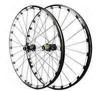 Jante en aluminium, Roues de VTT 26 27,5 29 pouces disque à travers l'essieu 24H moyeux 7-12 Cassette noir rouge(Nero,27.5in)