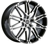 Jante Oxigin 14 Oxrock 7.5 poucesx17 pouces ET35 5x100 black full polish OXVIERZEHN7517D35BFP compatible avec VW Beetle Fox Golf IV/Bora Passat Polo Taigo T-Cross