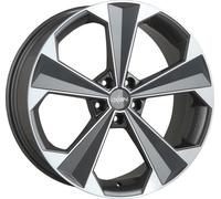 Jante Oxigin 22 OXRS 9 poucesx20 pouces ET28 5x112 titan polish OX220920H128TP compatible avec VW Arteon Beetle Golf VII Passat Phaeton Tiguan Touareg T-Roc