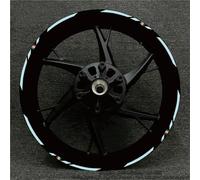 Jante Stickers kit Autocollants Réfléchissants pour Jantes De Moto pour Benelli BN302 TNT250 502C 302S TRK502, Bandes Décoratives Étanches pour Reflective Rim Stripe Sticker(Couleur 30)