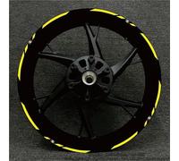 Jante Stickers kit Autocollants Réfléchissants pour Jantes De Moto pour Benelli BN302 TNT250 502C 302S TRK502, Bandes Décoratives Étanches pour Reflective Rim Stripe Sticker(Color 35)