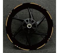 Jante Stickers kit Autocollants Réfléchissants pour Jantes De Moto pour Benelli BN302 TNT250 502C 302S TRK502, Bandes Décoratives Étanches pour Reflective Rim Stripe Sticker(Couleur 25)