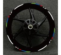 Jante Stickers kit Autocollants Réfléchissants pour Jantes De Moto pour Benelli BN302 TNT250 502C 302S TRK502, Bandes Décoratives Étanches pour Reflective Rim Stripe Sticker(Couleur 23)