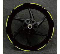 Jante Stickers kit Autocollants Réfléchissants pour Jantes De Moto pour Benelli BN302 TNT250 502C 302S TRK502, Bandes Décoratives Étanches pour Reflective Rim Stripe Sticker(Color 36)