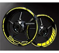 Jante Stickers kit Autocollants Réfléchissants pour Jantes De Moto pour pour Z900 pour Z 900, Kit Bandes Adhésives pour, Étanches Reflective Rim Stripe Sticker(Couleur 4)