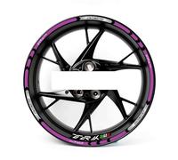 Jante Stickers kit Bandes Adhésives Réfléchissantes Imperméables pour Jantes De Moto pour Benelli TRK 502 TRK502 Trk502 Reflective Rim Stripe Sticker(Couleur 9)