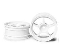 Tamiya 300053232 - Jantes à 5 Rayons, 1 pièce, 26 mm, 2 pièces, Blanc
