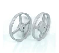 Jantes à bâtons avant et arrière grise 16x1.35 pour mobylette Piaggio 50 Ciao