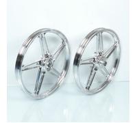 Jantes à bâtons chromé 17x1.6 pouces pour mobylette Peugeot 103 - RSM - Type Bernardi