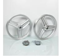Jantes à bâtons grise 17x1.6 pouces type Grimeca pour mobylette Peugeot 103 - GIANNELLI