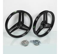 Jantes À Bâtons Noir 17x1.6 Pouces Type Grimeca Pour Mobylette Peugeot 103