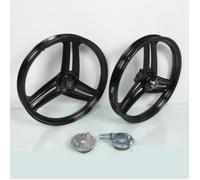 Jantes à bâtons noir 17x1.6 pouces type Grimeca pour mobylette Peugeot 103 - GIANNELLI