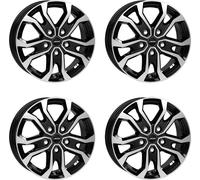 Jantes Autec KISO 6.5x16 ET 52 5x112 noir poli 4-KS6516525075111 compatibles avec Mercedes-Benz Vito V