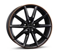 Borbet Jante LX18 8 x 18 ET44 5 x 112 - Noir mat - Jante en cuivre compatible avec Audi A3 A4 A6 A8 Q2 RS3 S3 S4 S8 SQ2 TT