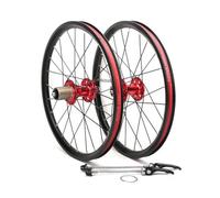 Jantes De BMX 18 Pouces 355 Roue Avant Et Arrière De Vélo Pliable avec Frein À Disque, 100/135mm À Démontage Rapide, Moyeu en Alliage D'aluminium pour Cassette 7, 8, 9, 10, 11 Vitesses