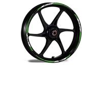 Jantes de moto pour K & Awasaki pour N & INJA 300 W800 Z400 Zx6r Pour Z750 Z800 Z650 Pour H2r Z900 Z1000 Autocollant moto Wheel Rim Decal Autocollants pour roues réfléchissantes (couleur : 1)