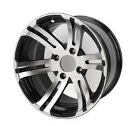 Jantes de Roues de VTT, Moyeu de Roue en Alliage D'aluminium de 14 Pouces pour VTT Go Kart, Performances de Conduite Améliorées, Opération Simple, Jante de Roue en Alliage (roue