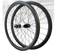 Jantes De Vélo De Route en Fiber De Carbone 700C, Frein À Disque À Dégagement Rapide De 38/50Mm De Hauteur, Moyeu À Traction Droite 24H for Cassette 7 À 12 Vitesses(38MM)
