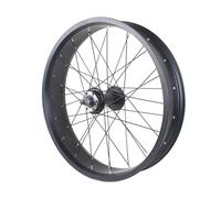 Jantes De Vélo Électrique 20×4,0 Pouces 24 26 Pouces Fat Tire Roue Avant en Alliage D'aluminium, Frein À Disque 6 Boulons, pour Vélo De Plage Et Neige, Moyeu À Axe Plein A/V 36 Trous(20")