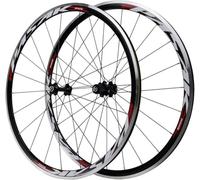 Jantes De Vélo Route Ultralégères 700C, Moyeux Frein AV À Roulements Étanches for Cassettes 7-11 Vitesses(Rosso)