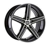 OXIGIN 18 Concave 8,50 x 18 Déport 40 Cercle de Trou 5 x 112 Centrage 66,60 OXACHTZEHN8518H140BFPHD, Black Polish