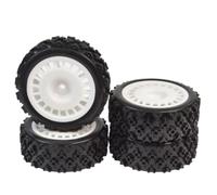 Jantes Pneu Rallye pour Tamiya pour TT02 XV01 02 DF03 pour HSP Rc | Pneus caoutchouc roues plastique pour 1/10 Pour rallye, offrant adhérence fiable maniabilité stable. RC