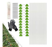 Jantes pour filets de jardin, Jantes de jardin - Kit maison de cercle | Cercle de support de jardin, tunnel de culture de cercles de serre pour filets de jardin, support de