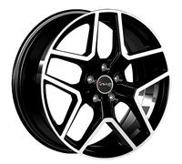 JANTES ROUES AVUS AC-519 POUR PEUGEOT 4008 7.5X18 5X114.3 BLACK POLISHED O44
