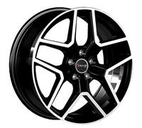 JANTES ROUES AVUS AC-519 POUR JAGUAR S-TYPE 7.5X18 5X108 BLACK POLISHED 58E