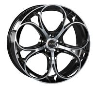 JANTES ROUES AVUS AC-520 POUR ALFA ROMEO SPIDER 8X19 5X110 BLACK POLISHED 5P3